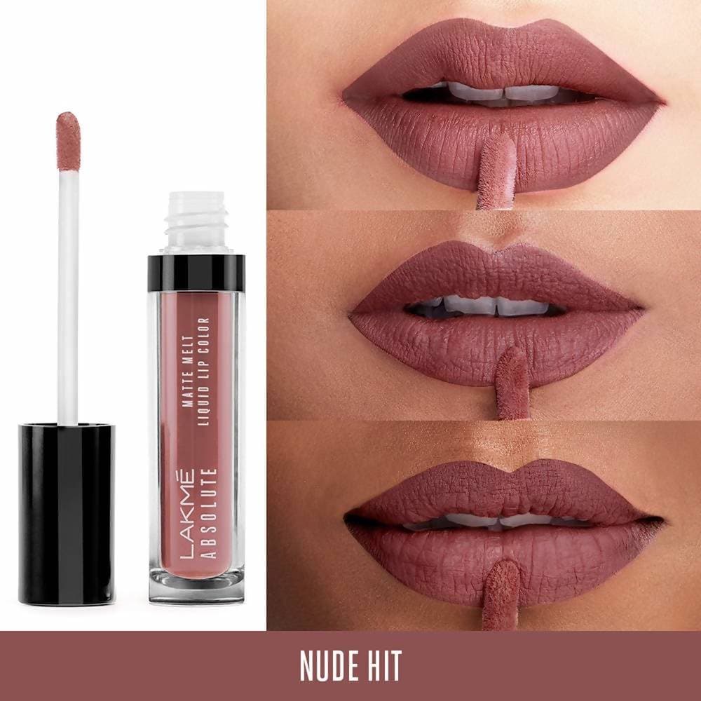 Lakme Absolute Matte Melt Liquid Lip Color-Nude Hit