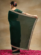 kasee Solid Embroidered Pure Silk Saree - Distacart