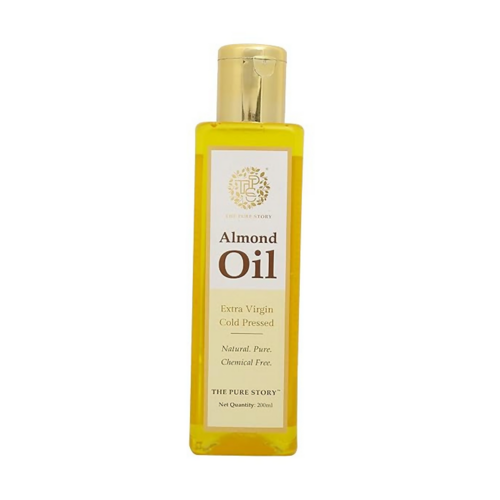 The Pure Story Sweet Almond Oil Pure Cold Pressed For Hair, Skin, Face Care & Massage - Distacart