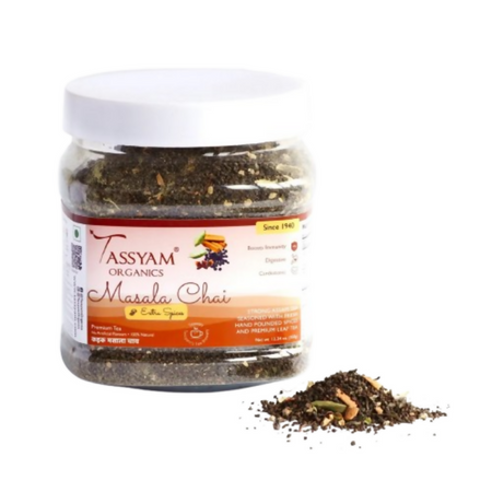 Tassyam Organics Strong Assam Masala Tea - Jar