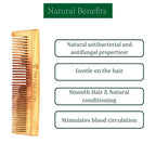 The Pure Story Oil Infused Neem Wood Dual Comb - Distacart