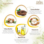 Prisa Organics Stretch Mark Removal Cream To Reduce Stretch Marks, Scars, Spots, Discolouration