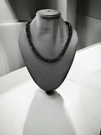 Inhanns Noor-E-Jalwa – Handmade Crystal Bead Necklace -Adjustable - Black Only Necklace