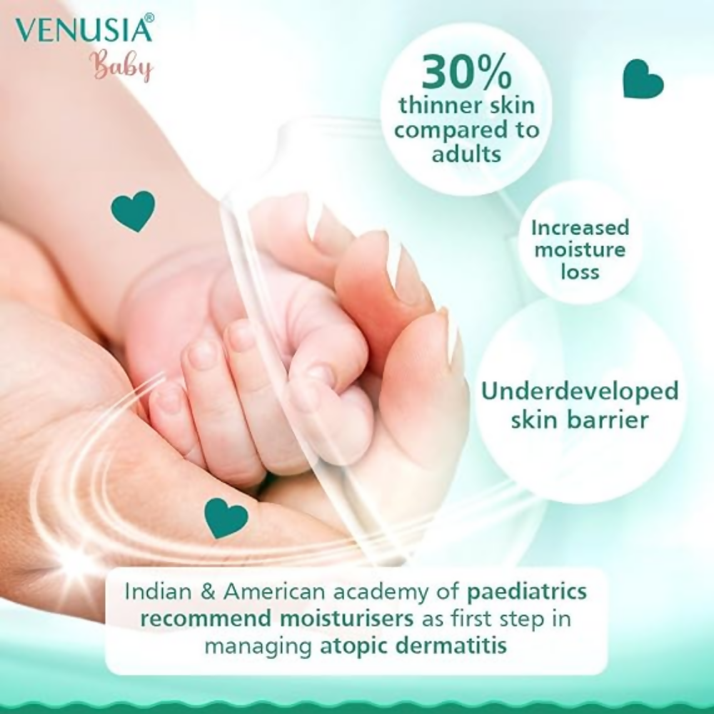 Dr. Reddy's Venusia Baby Intensive Moisturizing Lotion | For Dry & Ultra Dry Skin | Paraben, Sulphate & Phthalate-Free