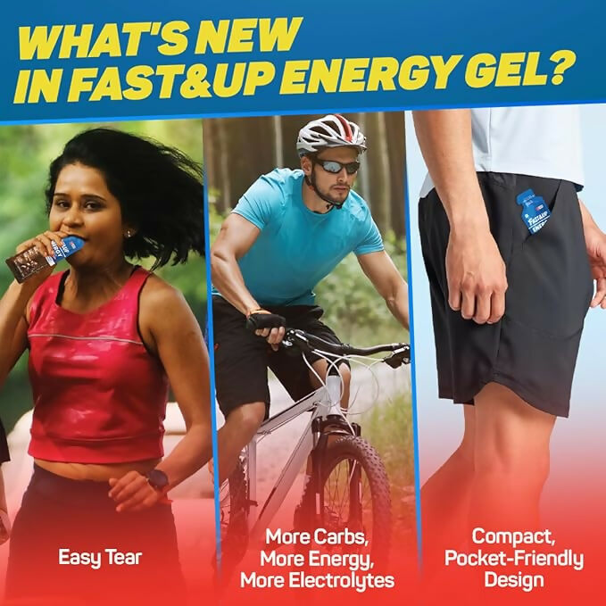 Fast&Up Energy Gel-Strawberry Banana Flavour - Distacart