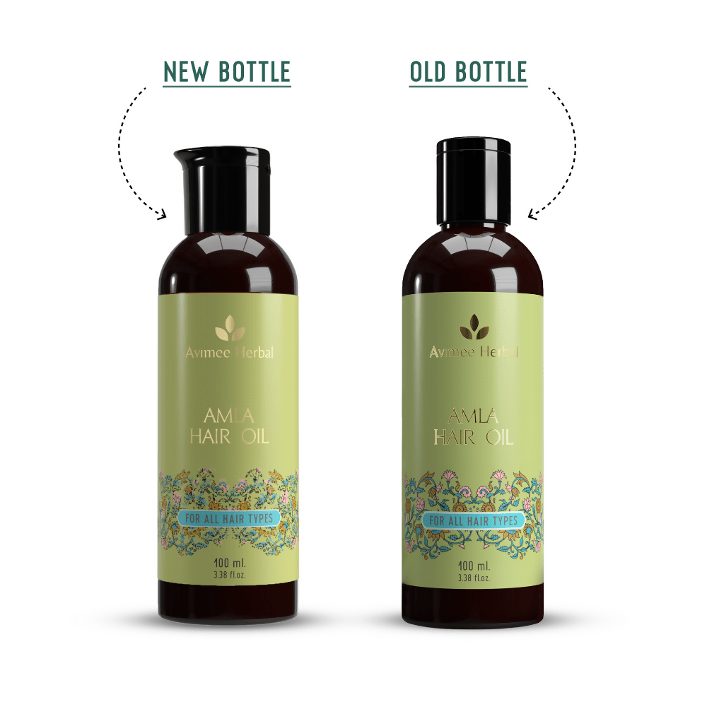 Avimee Herbal Amla Hair Oil For Grey Hair & Dandruff With Vitamin E and Amla Seed Oil