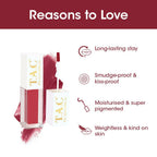 TAC - The Ayurveda Co. Liquid Matte Maroon Fantasy Lipstick
