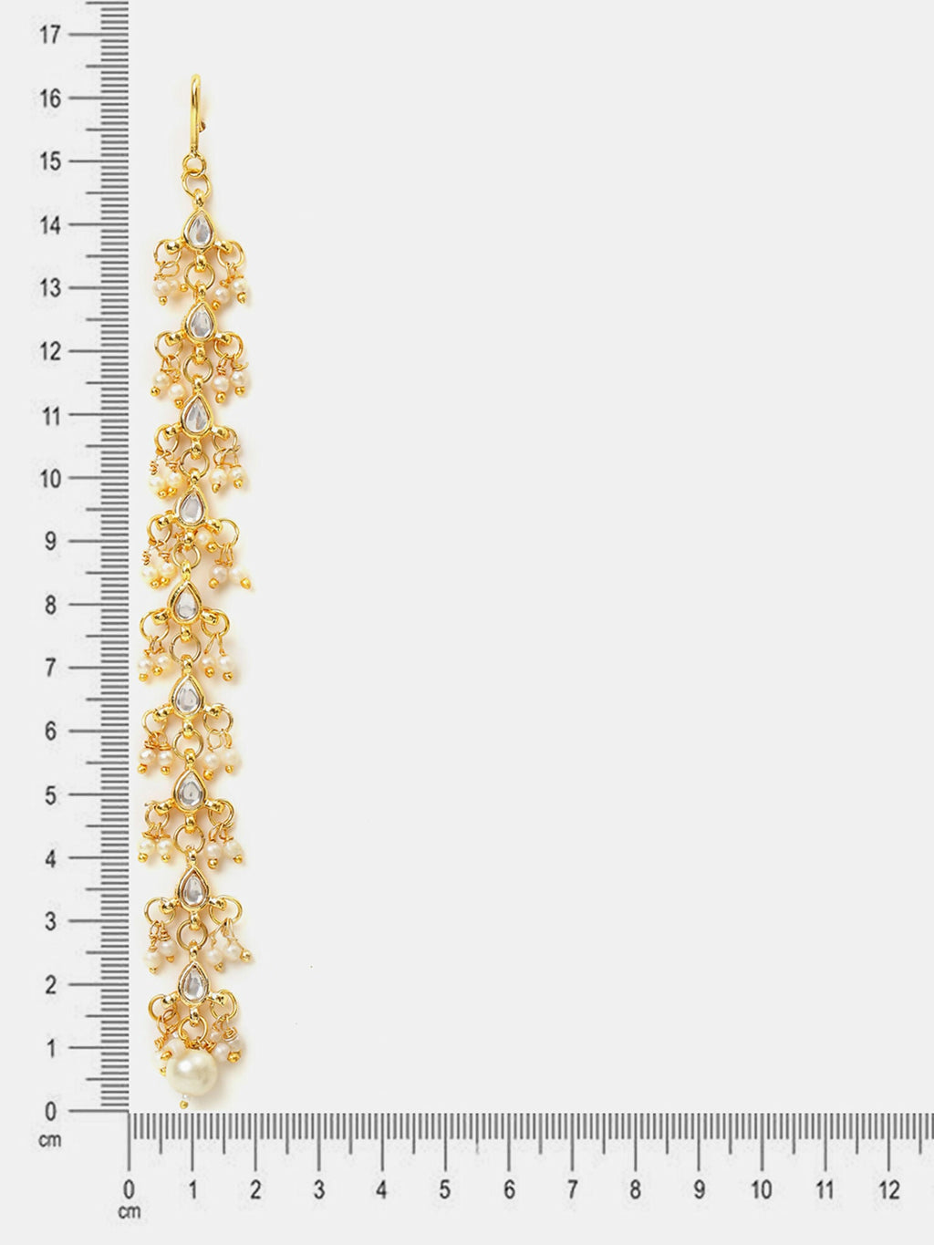 Ruby Raang Pearl And Stones Earrings - Distacart