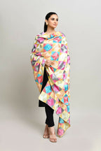 Joban Fashion Multi Color Cotton Embroidery Work Phulkari Dupatta