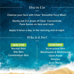 Aqualogica Clear+ Concentrate Face Serum With Salicylic & Hyaluronic Acid, Oily & Combination Skin