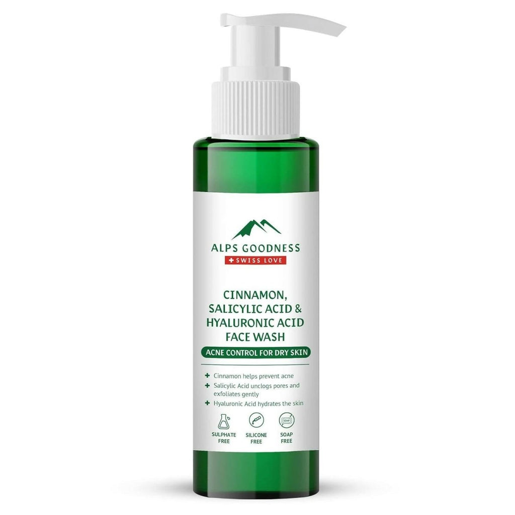 Alps Goodness Cinnamon, Salicylic Acid & Hyaluronic Acid Facewash