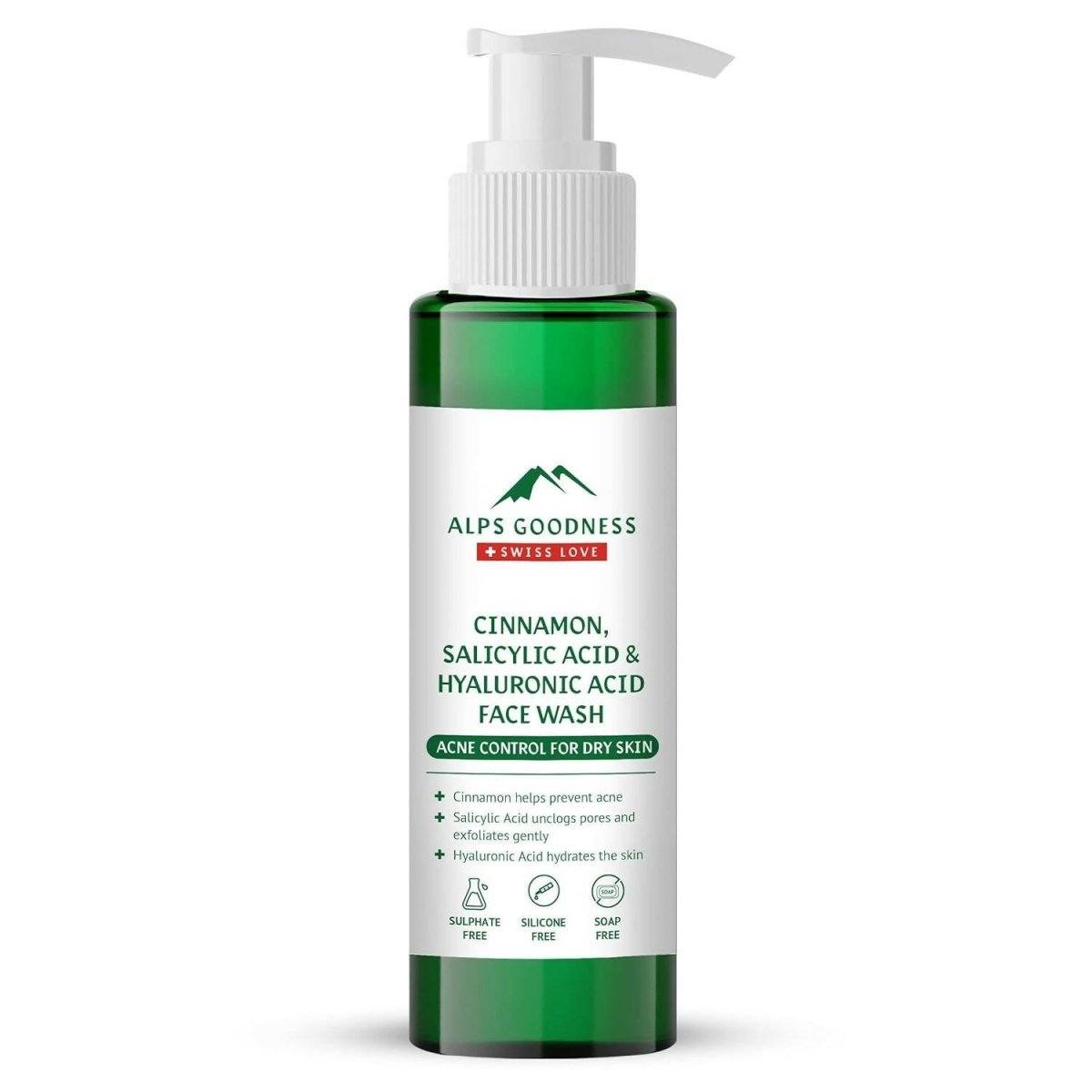 Alps Goodness Cinnamon, Salicylic Acid & Hyaluronic Acid Facewash