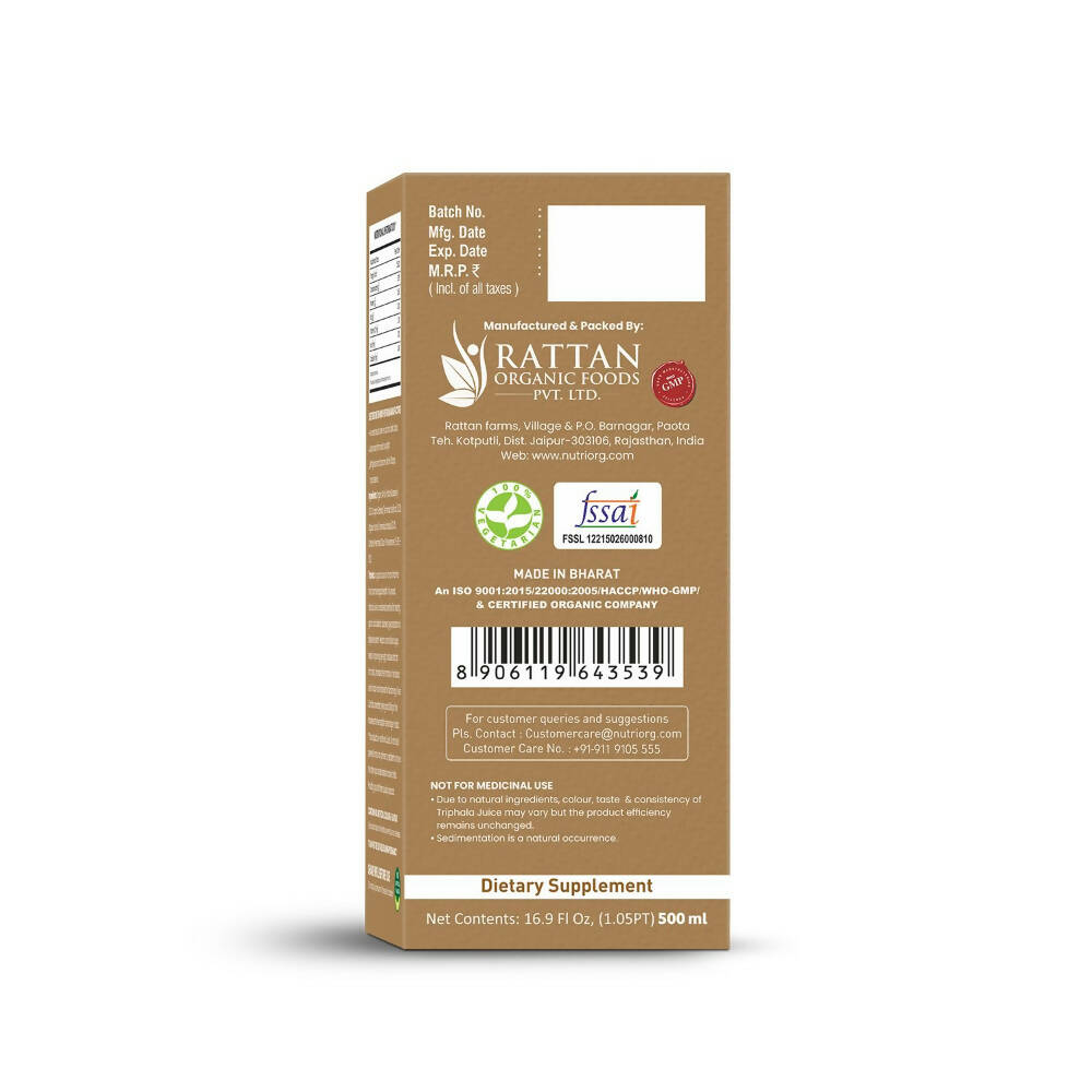 Nutriorg Triphala Juice - Distacart