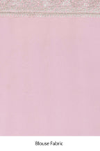 Pink Satin Silk Embroidered With Woven Design Border Festive Saree - Nimaya Denzy