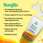 Chicnutrix Korean Skin Glow Protection Routine Combo - Chicnutrix Glow + Block Lightweight Sunscreen SPF 45 PA+++