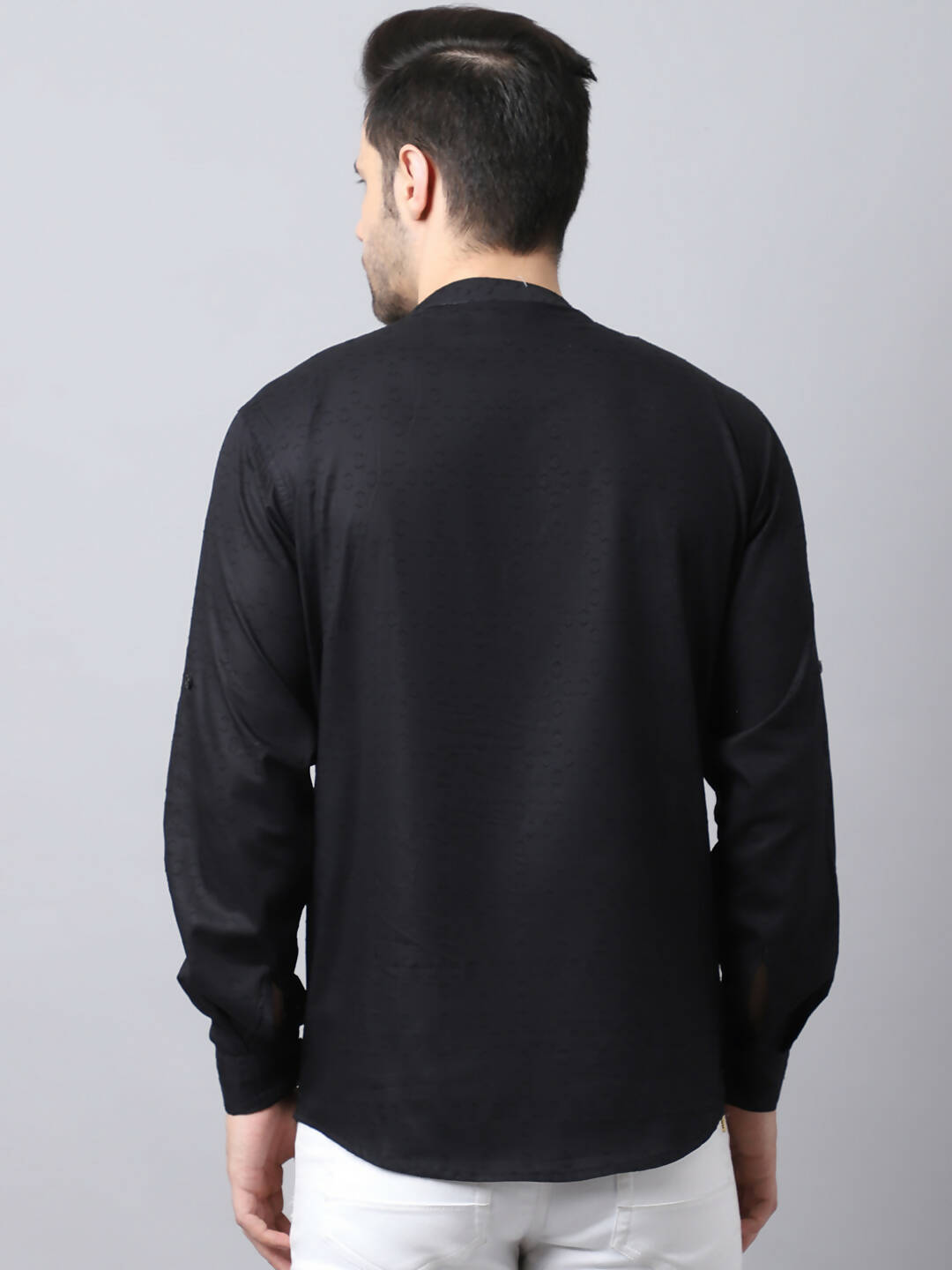 Even Apparels Black Pure Cotton Kurta With Side Placket - Distacart