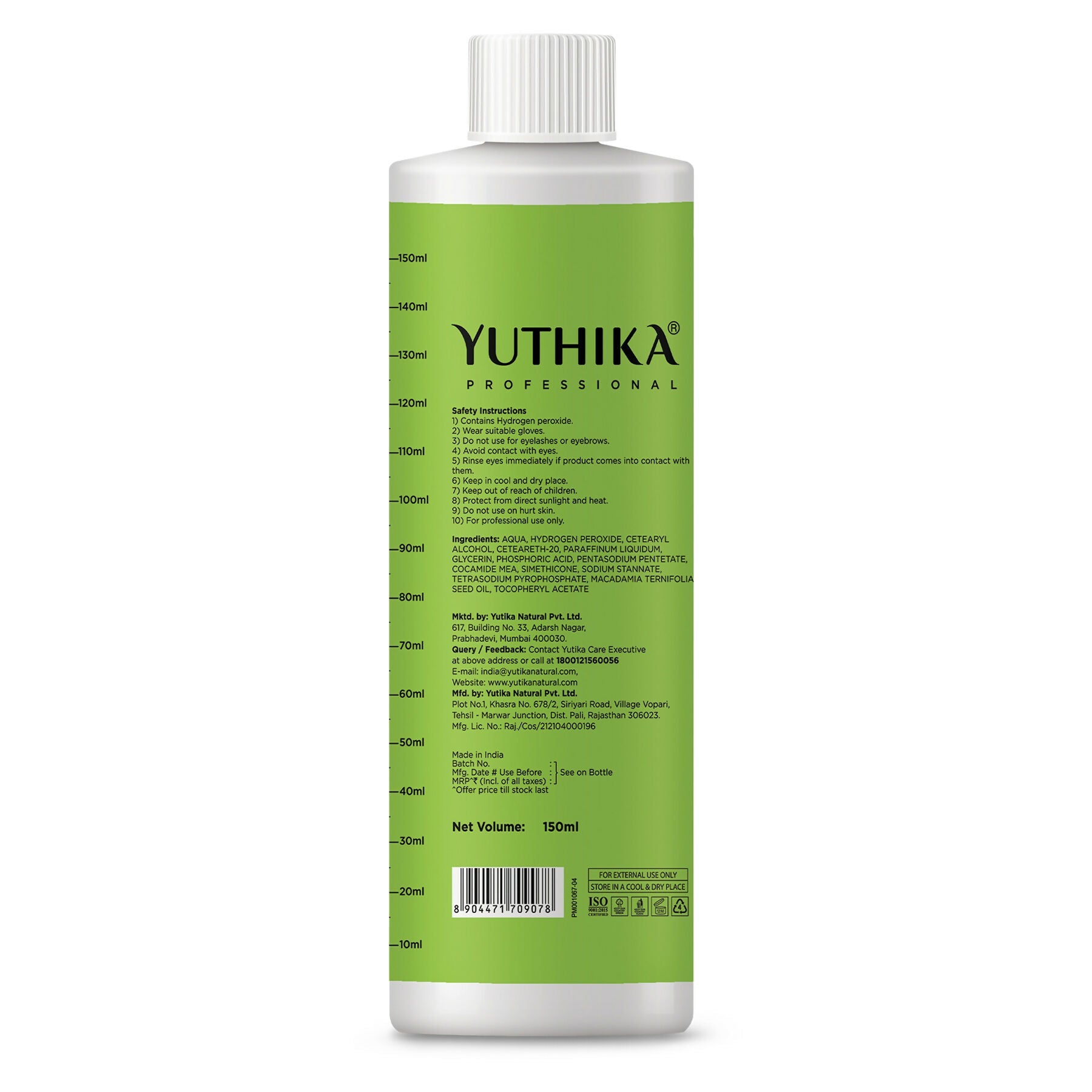 Yuthika Professional Hair Developer 40 Volume (12%) - Distacart