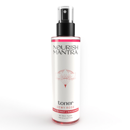 Nourish Mantra Dewy Rose Toner with Niacinamide & Vitamin B5 for Radiant