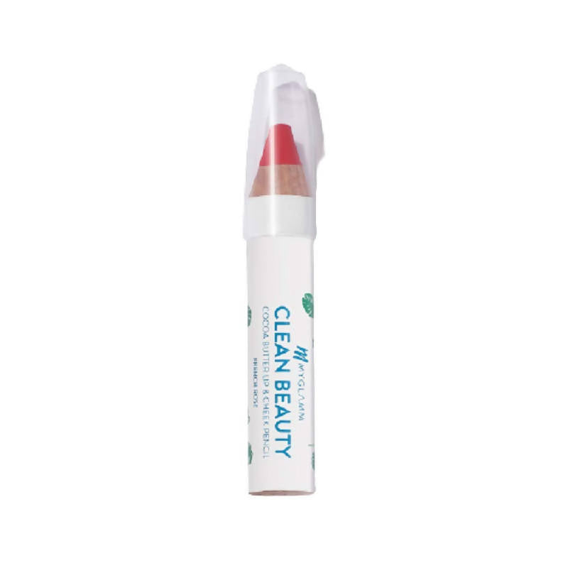 MYGLAMM Clean Beauty Cocoa Butter Lip & Cheek Pencil - French Rose