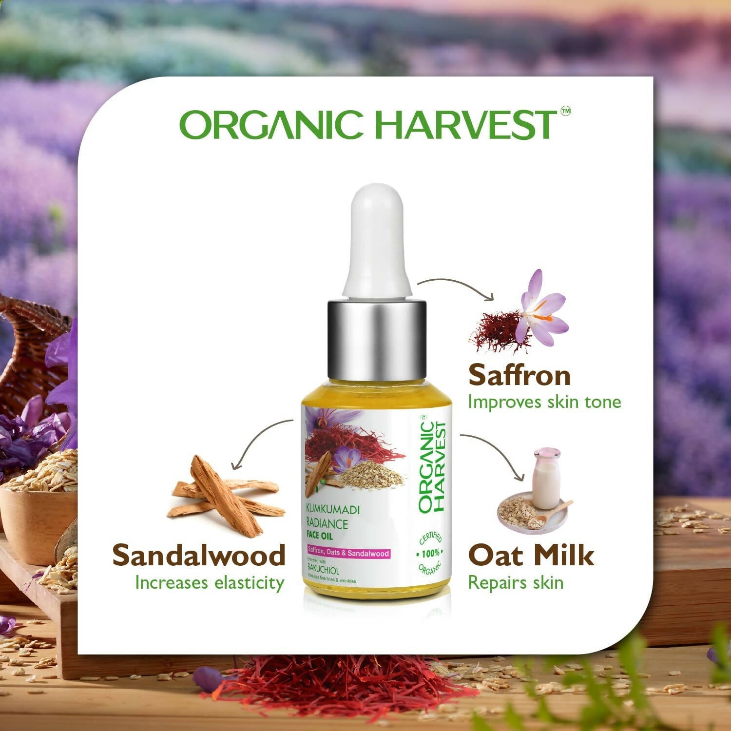 Organic Harvest Kumkumadi Radiance Face Oil