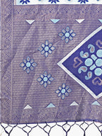 Shree Shyam Fashion Sajni Sky Blue Linen Cotton Saree