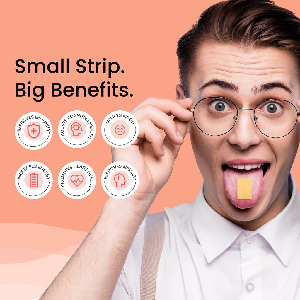 Wellbeing Nutrition Melts Into Multivitamins Oral Strips-Divine Alphonso Mango Flavor - Distacart