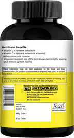 Nutracology Vitamin C 1000mg with Citrus Bioflavonoids for Immunity & Glowing Skin Tablets - Distacart