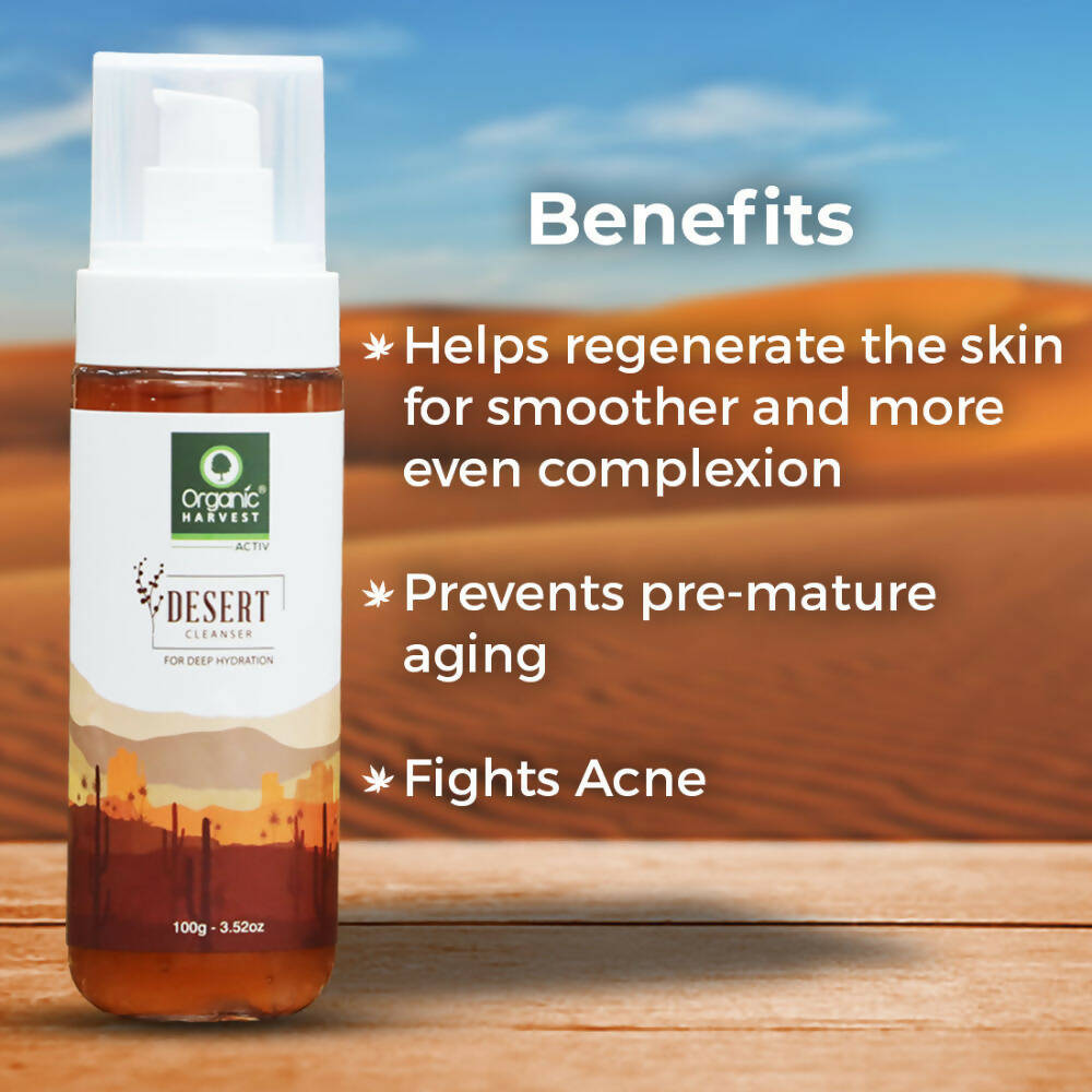 Organic Harvest Desert Cleanser For Deep Hydration