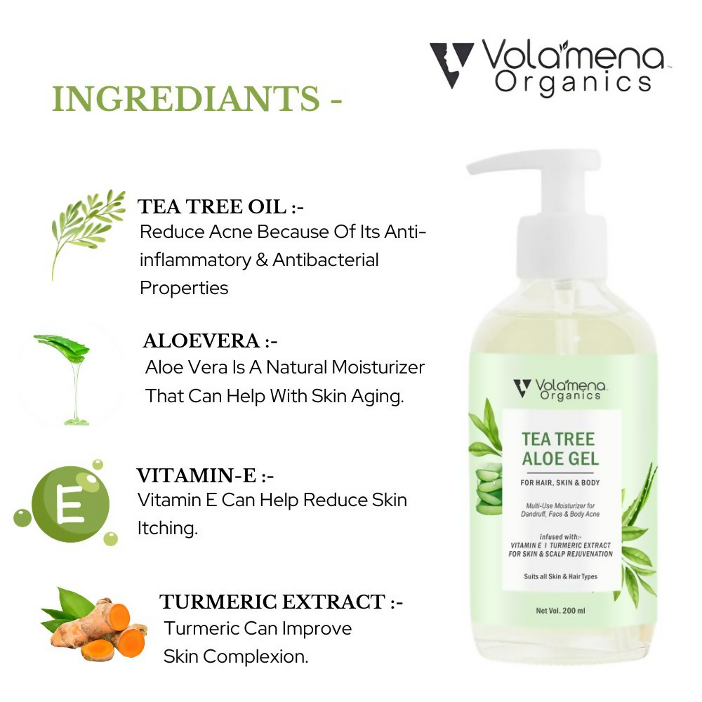 Volamena Tea Tree Aloe Vera Gel