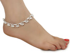 AanyaCentric Gold-plated Mangalsutra Pendant Earring Set & Silver Plated Anklet - Distacart