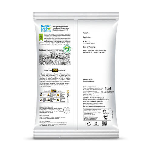 Nature Land Organics Wheat Suji - Distacart