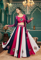 AI Fashion Multi Color Viscose Rayon Designer Navratri Lehenga Choli Collection