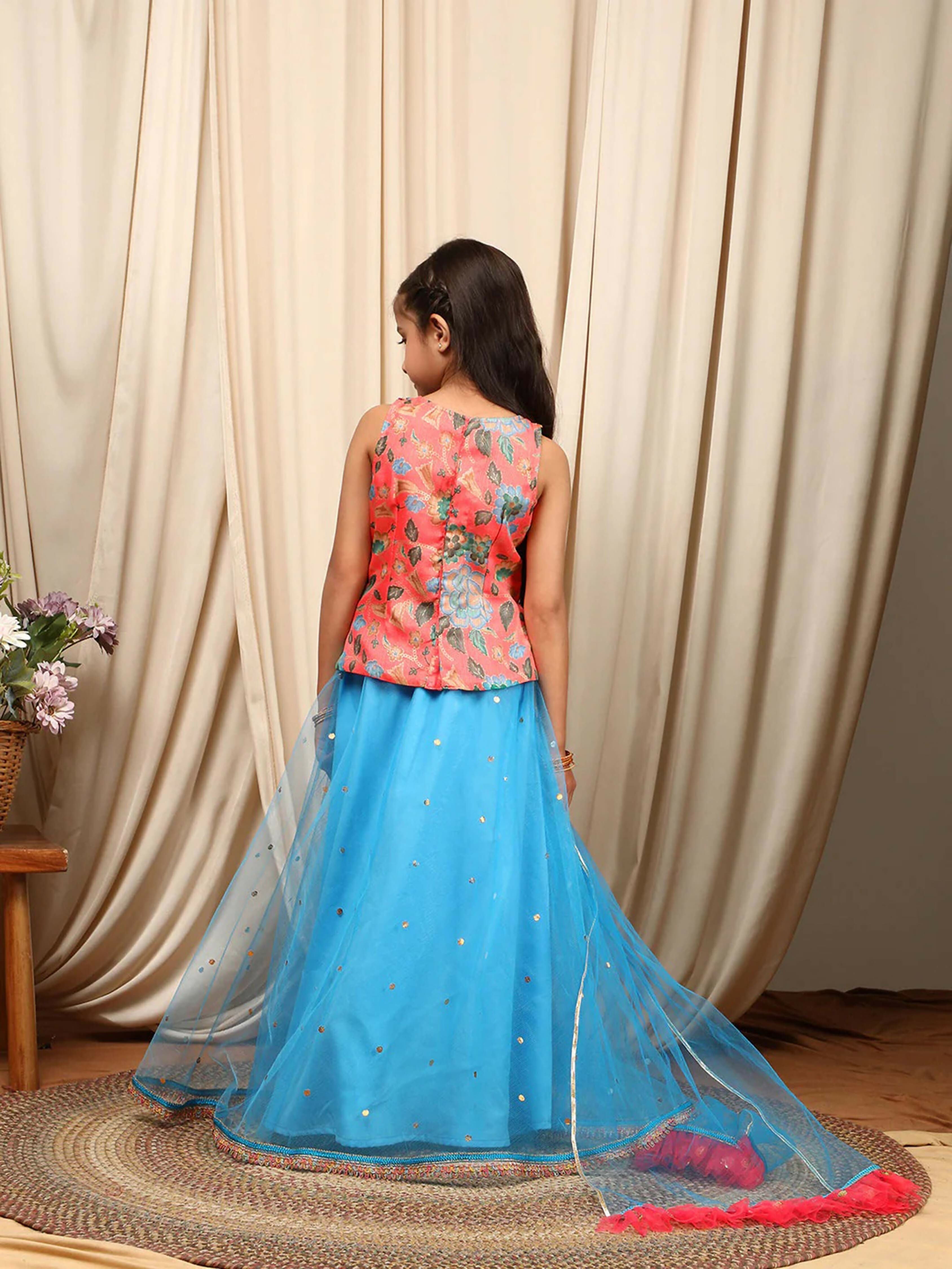 Joban Fashion Girl's Multi Color Lehenga Choli