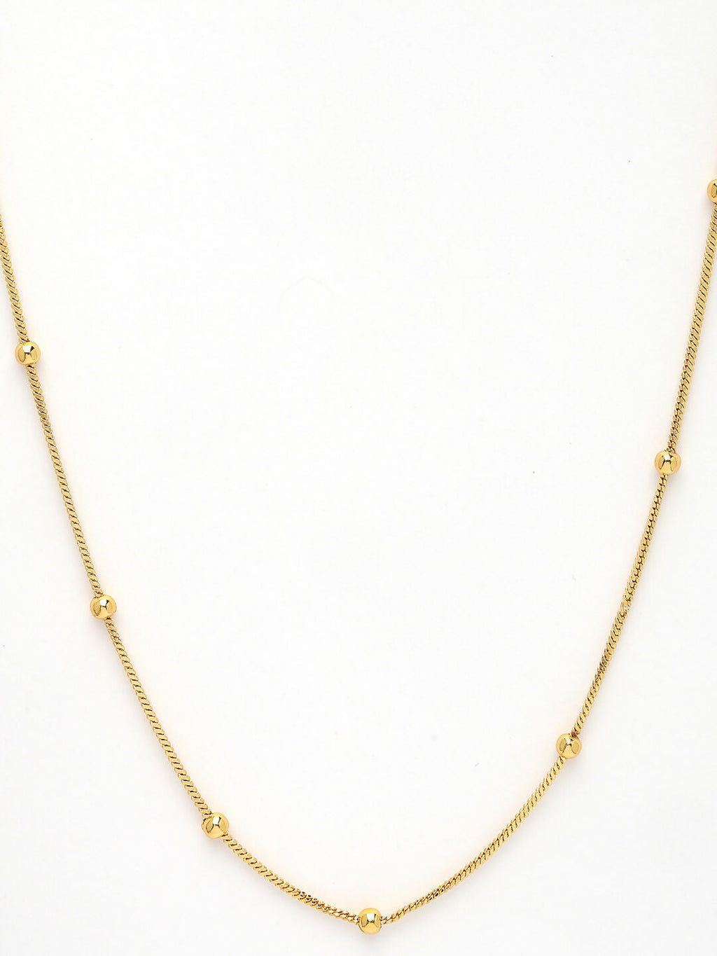 NVR Women's Gold-Polished Minimal Chain