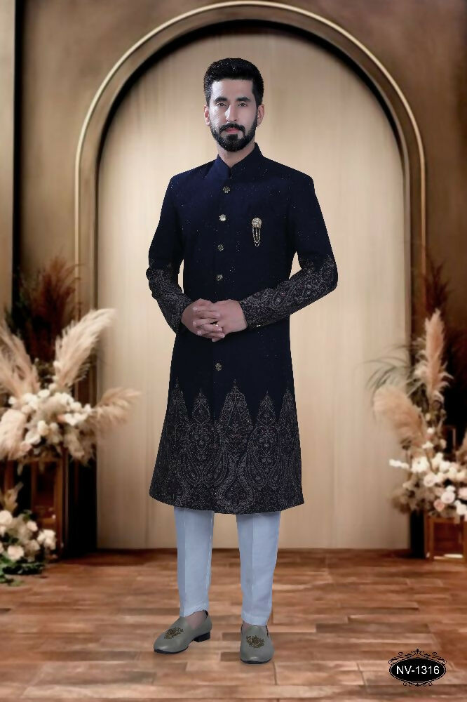 Joban Fashion Men's Blue TR Kurta with Pyjama