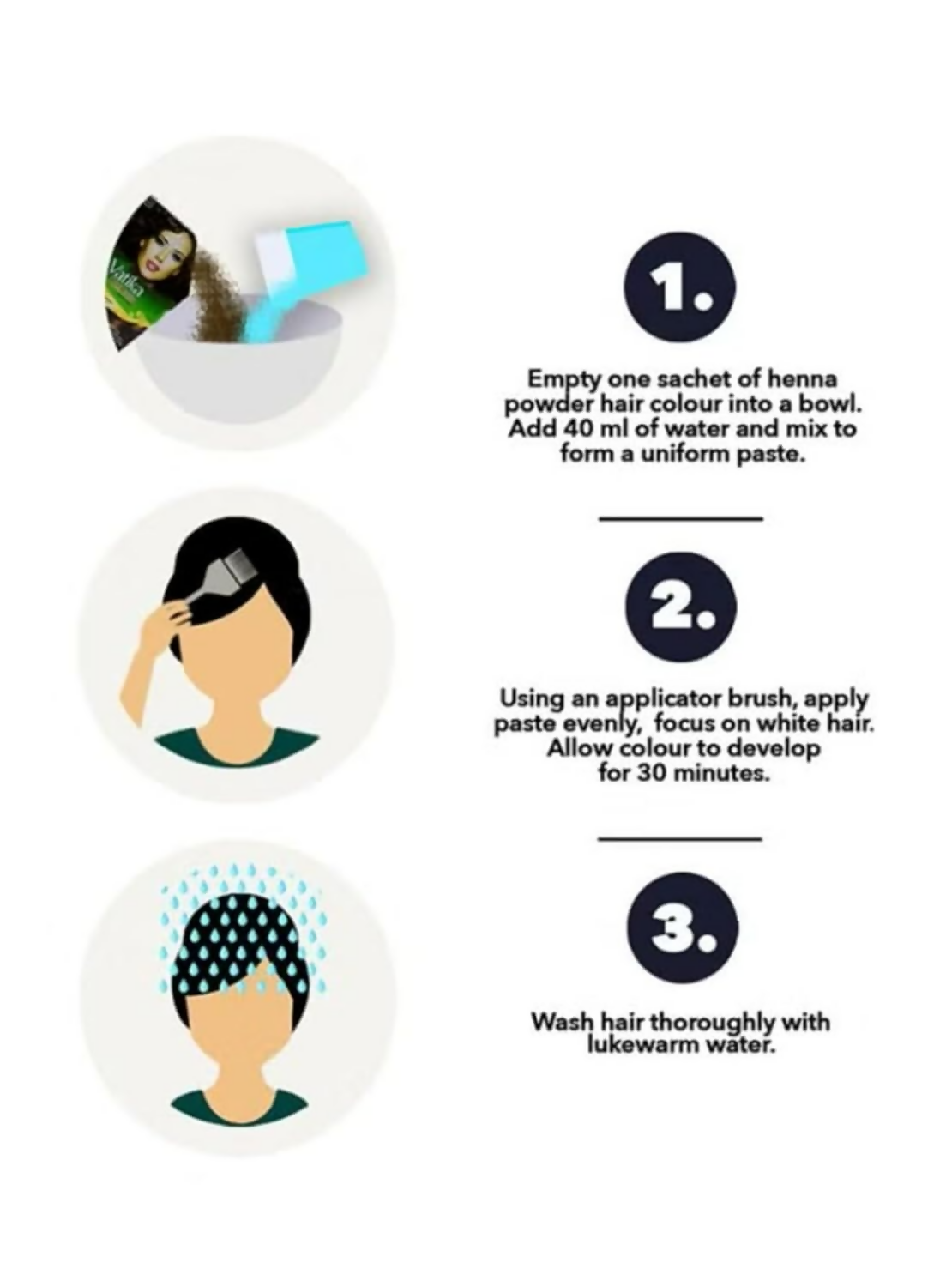 Vatika Dabur Vatika Henna Hair Colour -Jet Black