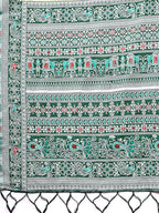 Shree Shyam Fashion Anaya Light Green Linen Cotton Saree