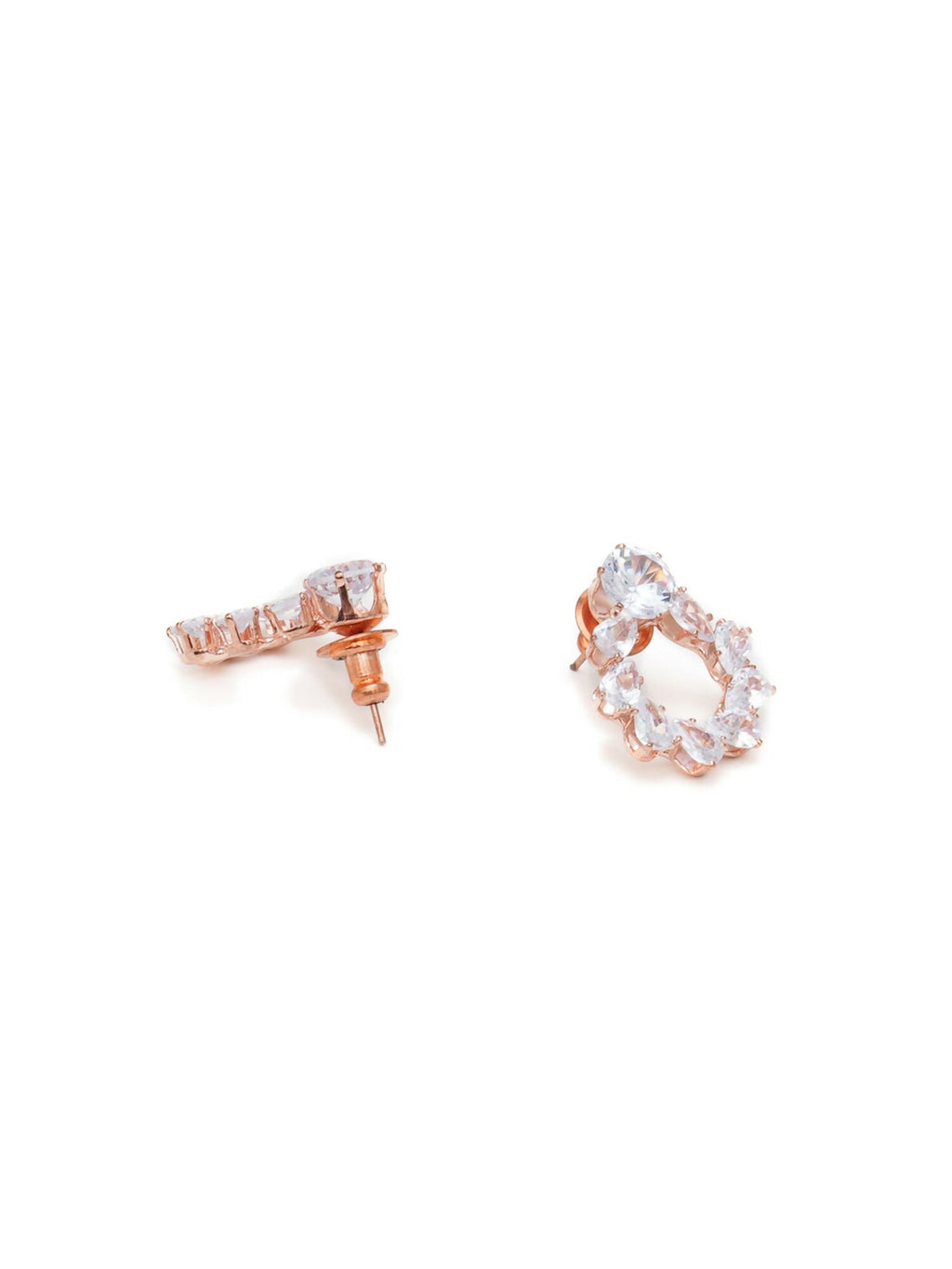 stone stud (Rose gold) - Ruby Raang - Distacart
