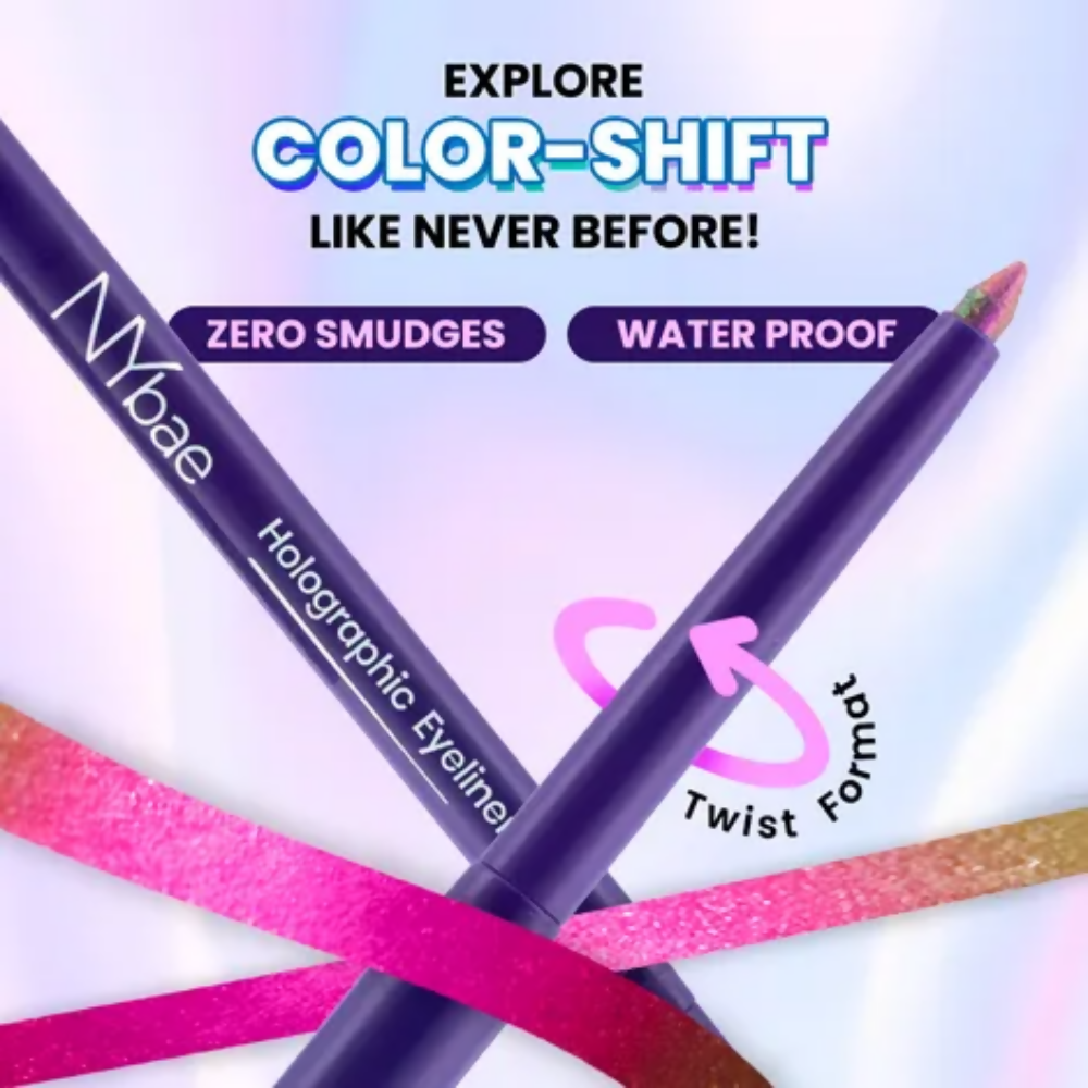 NY Bae Holographic Gel Eyeliner - Pink Chrome 02 - Distacart