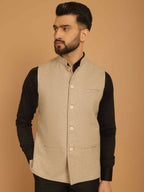 Even Apparels Pure Wool Nehru Jacket - Off White