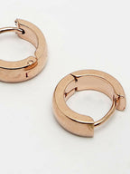 NVR Men's Rose Gold Plated Hoop Earrings - Distacart