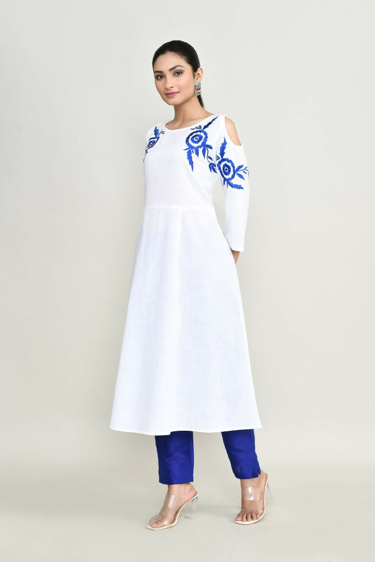 Joban Fashion White Rayon Tunic