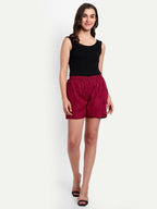 Alvano Printed Red Boxer Shorts