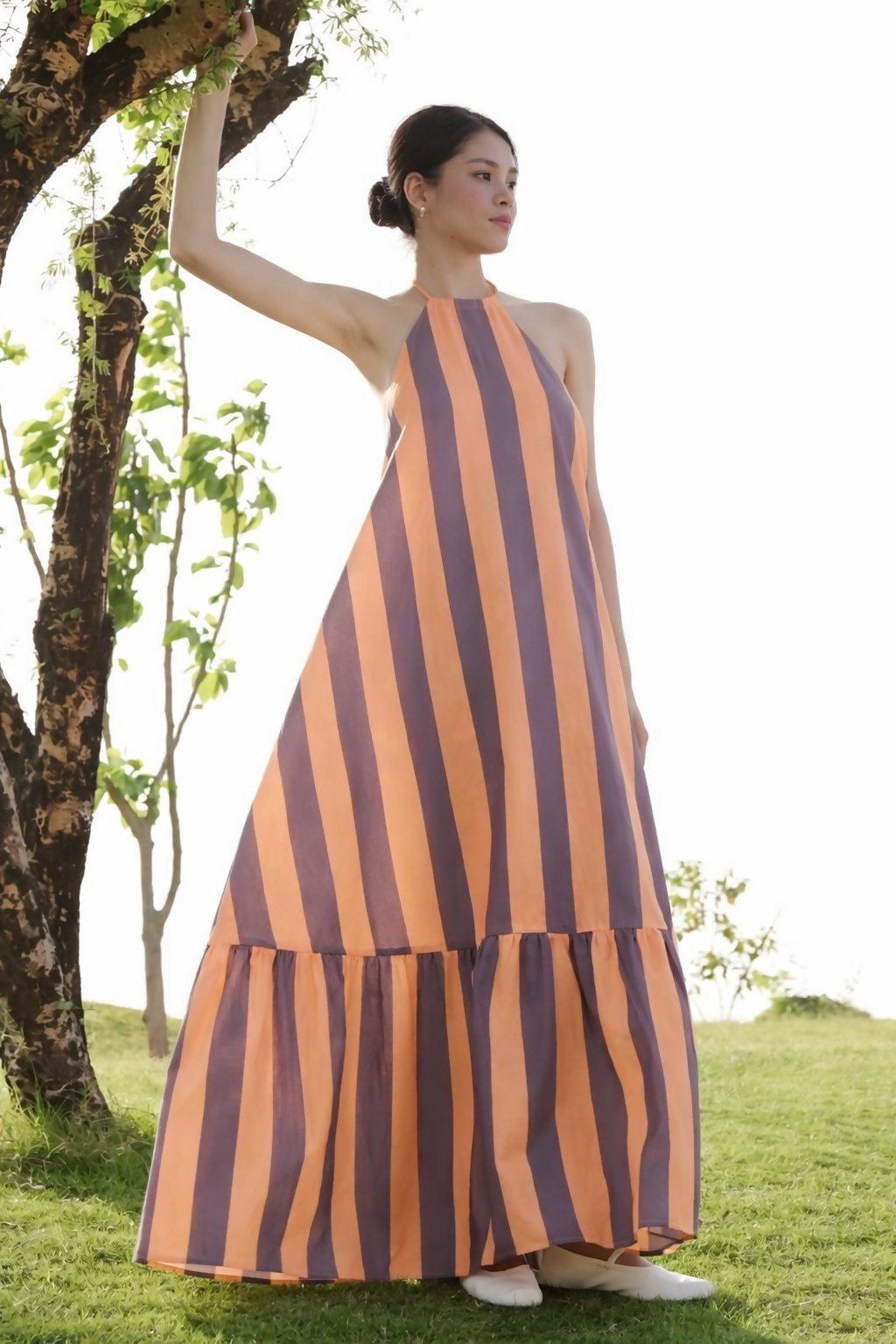 Aayaa Designer Printed Full Flared Gown - Multi Color - Distacart