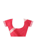 Mominos Fashion Moeza Rose Pink All Over Buti Handloom Silk Saree with unstitched Blouse piece - Distacart