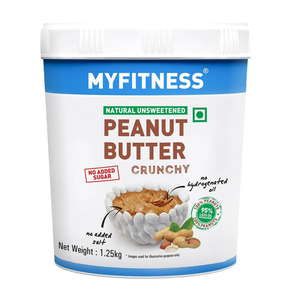 Myfitness All Natural Unsweetened Peanut Butter Crunchy - Distacart