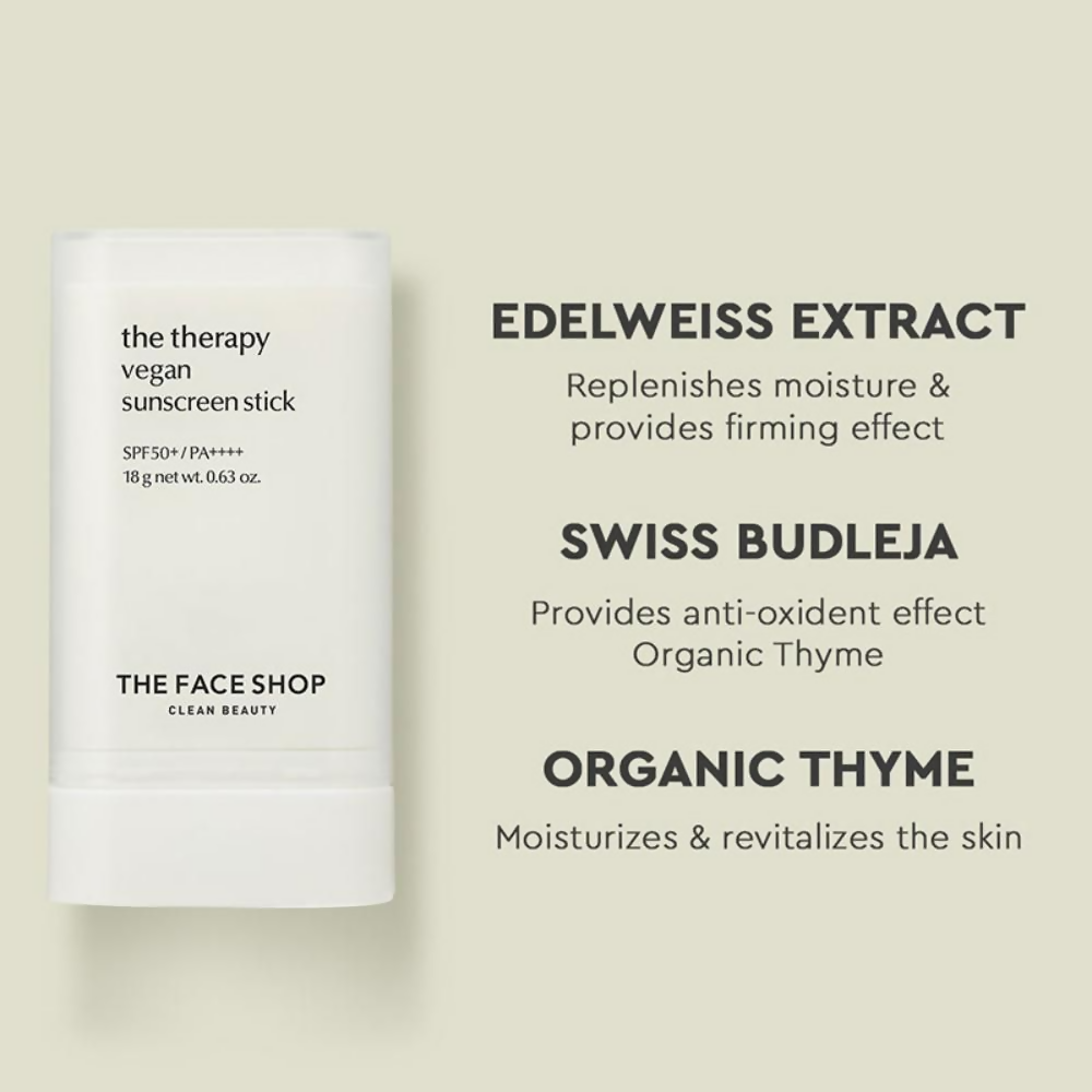 The Face Shop The Therapy Sunscreen Stick SPF50+ PA++++