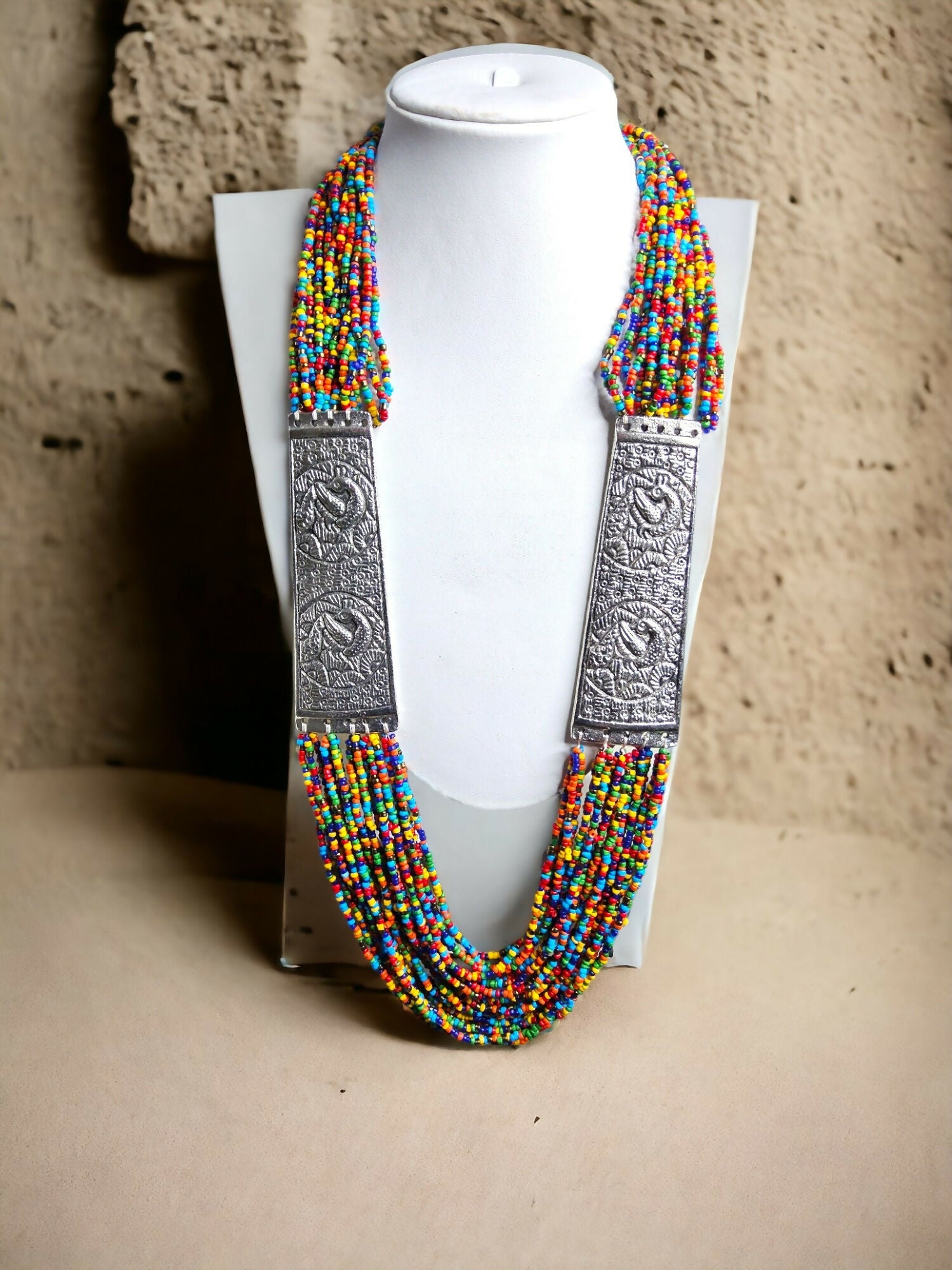 Inhanns Saree Shobha Statement Necklace - Multicolour Necklace