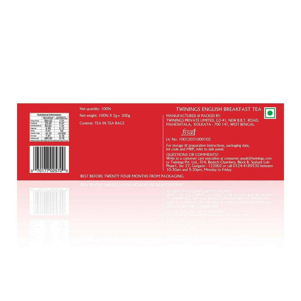 Twinings English Breakfast Tea Tea Bags - Distacart