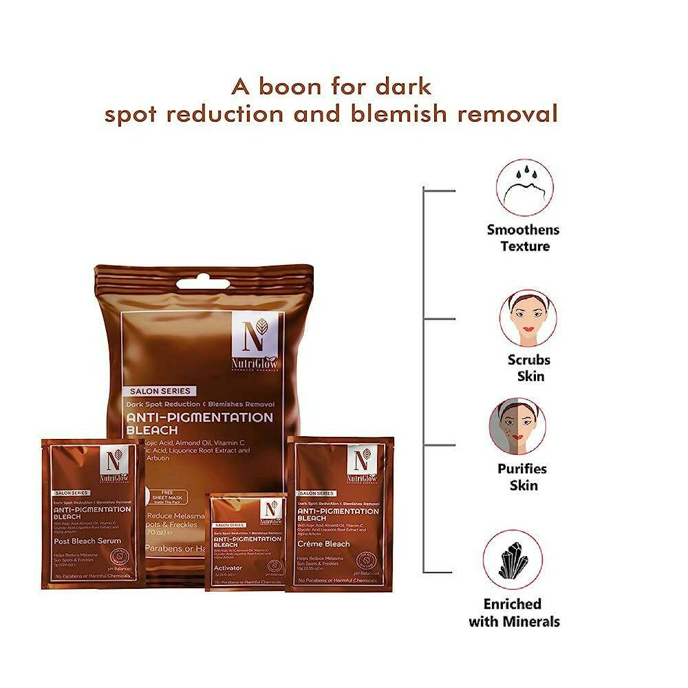 NutriGlow Advanced Organics Anti-pigmentation Bleach (6 in 1) - Distacart